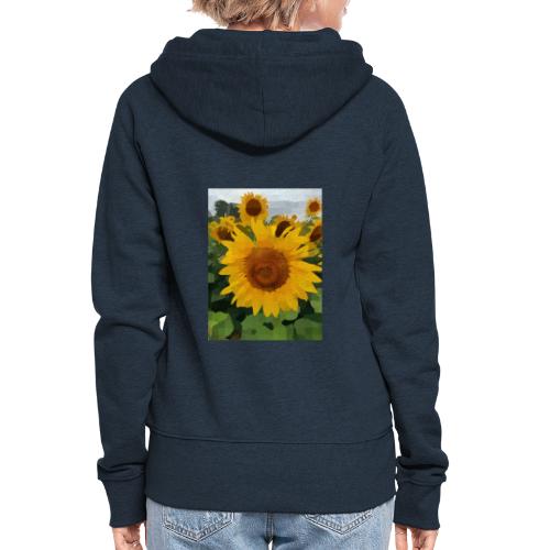 Sonnenblume - Frauen Premium Kapuzenjacke