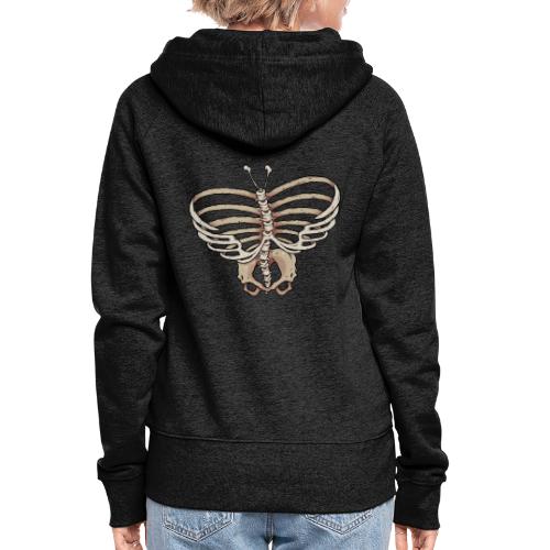 Butterfly Skeleton - Women's Premium Hooded Jacket