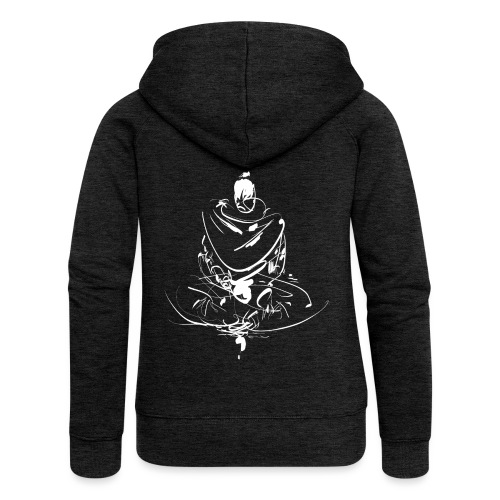 Iaido Samurai Zen Meditation - Women's Premium Hooded Jacket