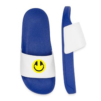 Smiley casque - Claquettes enfant - bleu roi - Devant