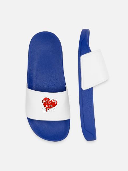 MOM IS THE BEST - Kinder Badelatschen - Königsblau