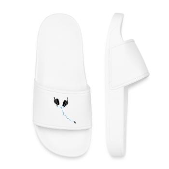 Casque DJ - Claquettes enfant - blanc - Devant