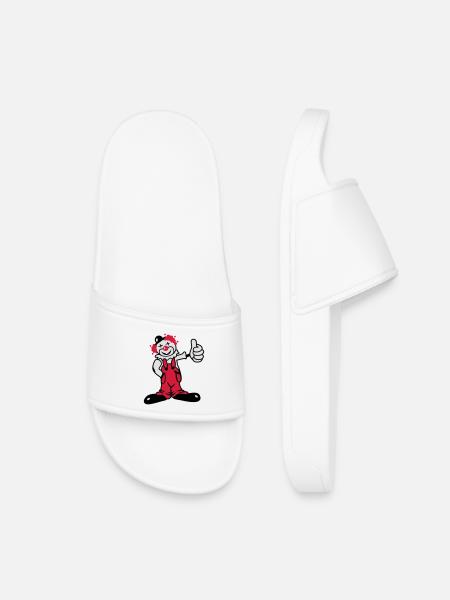 A funny clown - Kids’ Pool Sliders - white