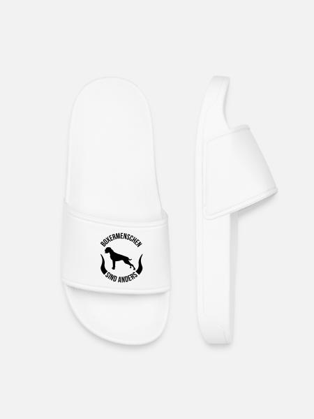 Boxer people are different - Kids’ Pool Sliders - white
