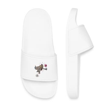 Singe et téléphone portable - Claquettes enfant - blanc - Devant