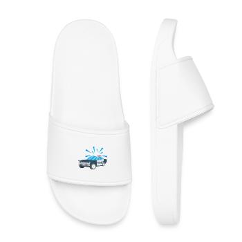 Chemise pour enfants Voiture de police Motif pour enfants Police - Claquettes enfant - blanc - Devant