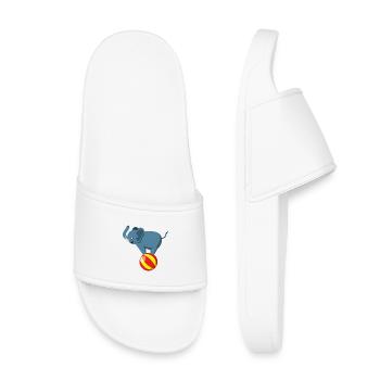 Cirque Manege Clown Animaux Jongleur Artiste Jongleur - Claquettes enfant - blanc - Devant