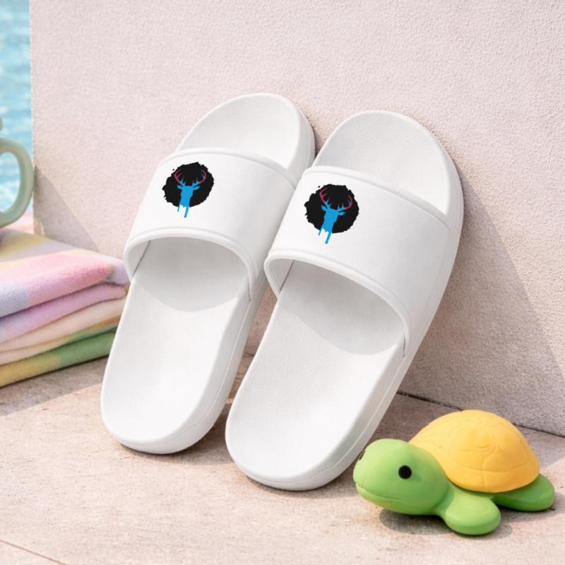 Deer patch graffiti Kids’ Pool Sliders