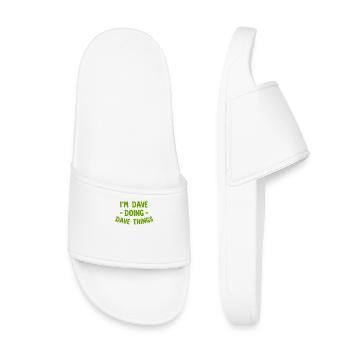 I am Dave Doing Dave Things - Kids’ Pool Sliders - white - Front