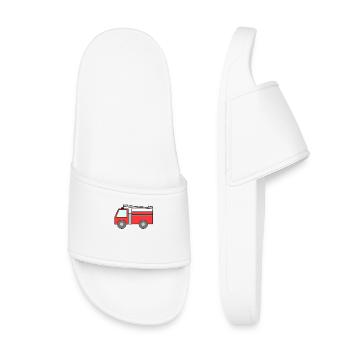 fire brigade - Kids’ Pool Sliders - white - Front