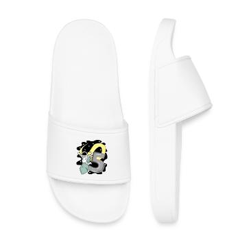 Boy 5 years old - 5th birthday gift - Kids’ Pool Sliders - white - Front
