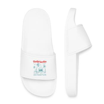 Vacances en famille Faire des souvenirs ensemble - Claquettes enfant - blanc - Devant
