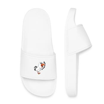 Seagull Welcome - Kids’ Pool Sliders - white - Front