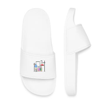 Chimiste scientifique de laboratoire de chimie - Claquettes enfant - blanc - Devant