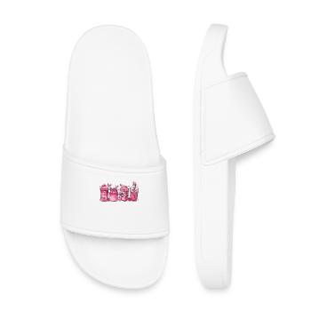 Breast Cancer Hot Chocolate - Kids’ Pool Sliders - white - Front