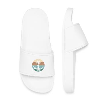 Funny Sailing Boating Sailor Boat Captain Awesome - Kids’ Pool Sliders - white - Front