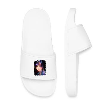Anime Girl City Lights - Claquettes enfant - blanc - Devant