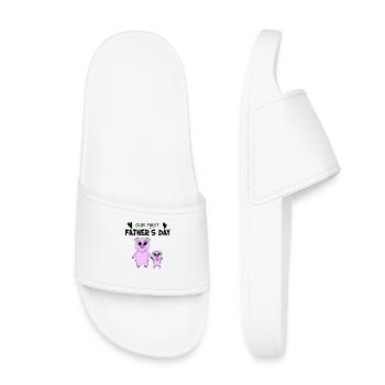 Father's Day - First Father's Day Gift - Kids’ Pool Sliders - white - Front
