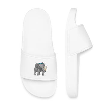 Elephant Tennis Tennis Racket - Kids’ Pool Sliders - white - Front