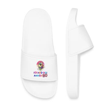 Lama Fêtard des 80's année anniversaire groove - Claquettes enfant - blanc - Devant