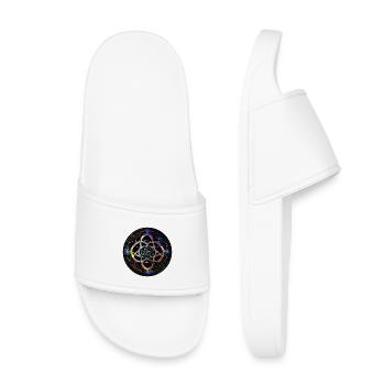 Flower of geometry in light - Kids’ Pool Sliders - white - Front