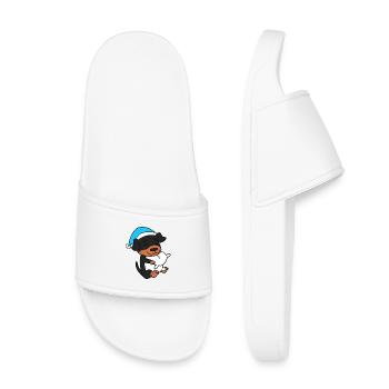 Rottweiler Sleeping Fatigue Dog - Kids’ Pool Sliders - white - Front