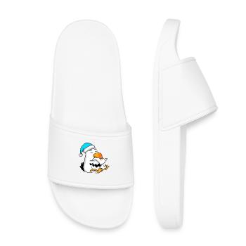 Mouette avec oreiller et bonnet somnolent - Claquettes enfant - blanc - Devant