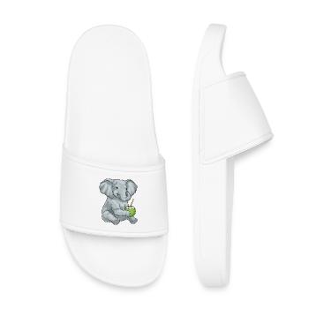Elephant Coconut - Kids’ Pool Sliders - white - Front