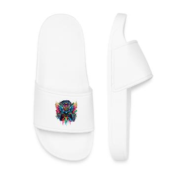 Gaming King Controller Wings Graffiti - Claquettes enfant - blanc - Devant