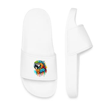 Perroquet - Claquettes enfant - blanc - Devant