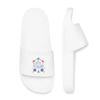 Famille, Noël - Claquettes enfant - blanc - Devant