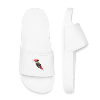 VTT Freestyle en Action - Claquettes enfant - blanc - Devant