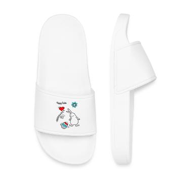 Joyeuses Pâques - Claquettes enfant - blanc - Devant