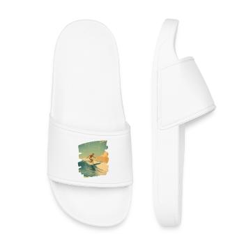 Surfeur - Claquettes enfant - blanc - Devant