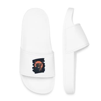 Scottish Highland cattle - Kids’ Pool Sliders - white - Front