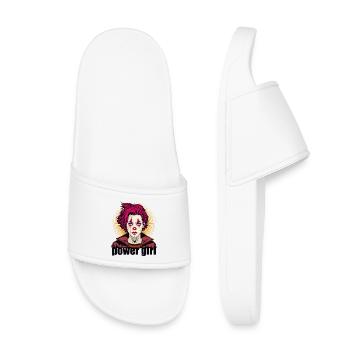 Fille de pouvoir - Claquettes enfant - blanc - Devant