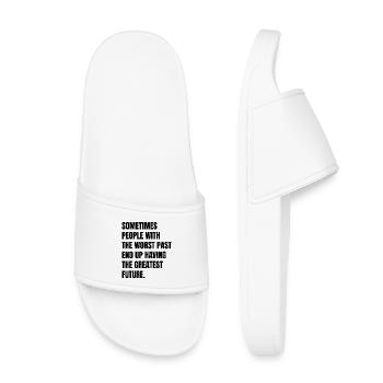 sometimes people with the worst past end up having - Kids’ Pool Sliders - white - Front