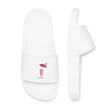 Rêve d’été sur glace avec parasol - Claquettes enfant - blanc - Devant