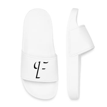 Letter F, name, the letter F - Kids’ Pool Sliders - white - Front
