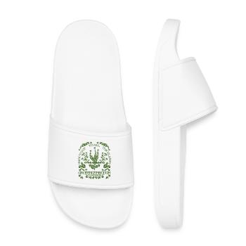 GRÜSSEN AN PFLANZEN - Kinder Badelatschen - Weiß - Vorne