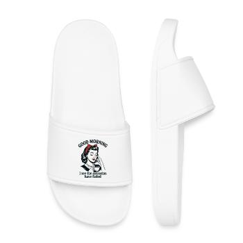 Good Morning Assassins Failed - Kids’ Pool Sliders - white - Front