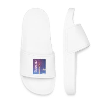 Design néon de la tour de télévision de Berlin - Claquettes enfant - blanc - Devant