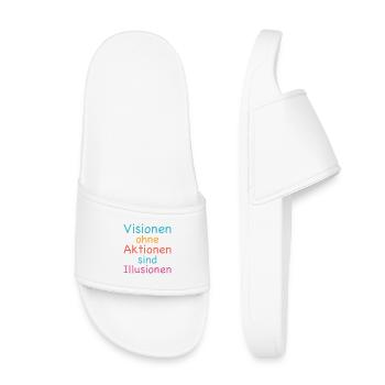 Les visions sans action sont des illusions - Claquettes enfant - blanc - Devant