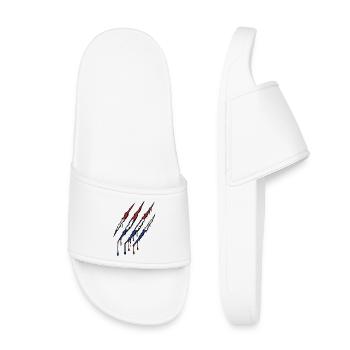 Pays-Bas Griffe Hollande Oranje Marques de Griffure - Claquettes enfant - blanc - Devant
