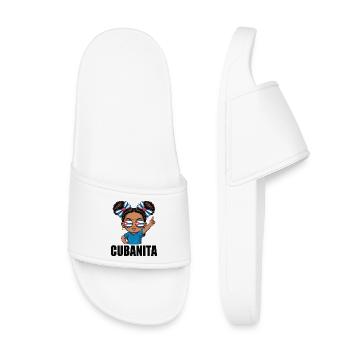 Drapeau de Cuba Jolies Cubanitas Filles Femmes - Claquettes enfant - blanc - Devant
