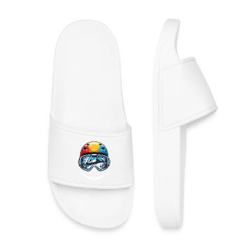 Casque de ski Mountains Smile - Claquettes enfant - blanc - Devant