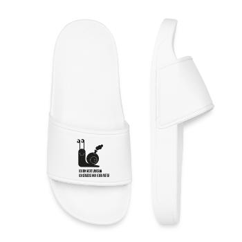 Escargot avec une drôle de phrase - Claquettes enfant - blanc - Devant