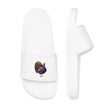 Turkey Chickens Bird Turkey - Kids’ Pool Sliders - white - Front
