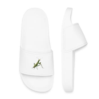 Praying mantises Praying mantis - Kids’ Pool Sliders - white - Front