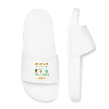 Garten Gärtnern Hobbygärtner Schrebergarten Lustig - Kinder Badelatschen - Weiß - Vorne